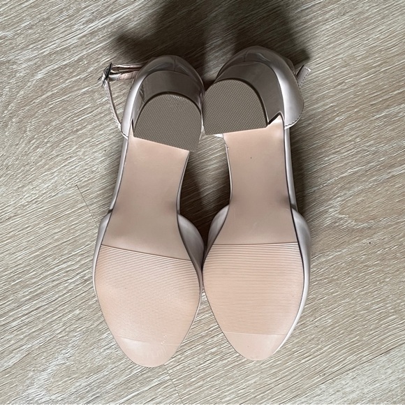 Steve Madden Prettyy Ankle Strap Nude Pump Block Heel Girls Size 2 - Picture 6 of 7